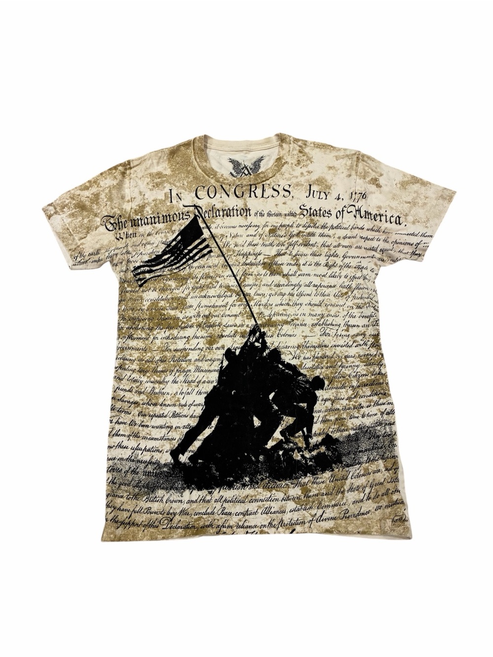 Apprime Men's Cotton Printed T-shirt Size Small Iwo Jima USMC Marine Corps